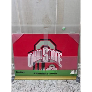 Ohio State Buckeyes 6 Piece Placemat & Coaster Set Collegiate Table Decor - Picture 1 of 7