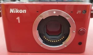 Nikon 1 J1 Digital Camera w/Battery & Charger Red Used From Japan - Picture 1 of 9