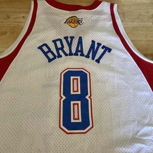 Kobe Bryant Nike Jersey WEST All-Star #8 White Red Stars Size 2XL XXL - Picture 1 of 24