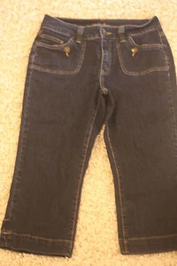 Kikit Jeans EUC Size 8 Womens Denim Capris Jeans Pants Bottoms Stretch - Picture 1 of 5
