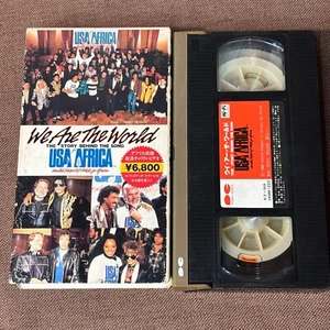USA For Africa We Are The World JAPAN VHS Video V68M1222 w/SLIP CASE 1985 issue - Picture 1 of 10