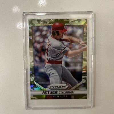 2014 Panini Prizm Pete Rose Camo No. 167  - Image 1 of 3