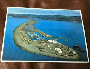 🌞 LUFTAUFNAHME HOMER SPIT KETCHEMAK BAY IN HOMER ALASKA POSTKARTE VERSCHICKT 1985 - Bild 1 von 2