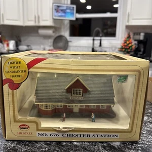 MODEL POWER HO SCALE CHESTER STATION, LIGHTED, NEW - Picture 1 of 7