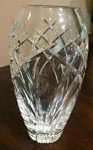 Miller Rogaska 8" Voll Bleikristall Diamantschliff Vase ~ Top  - Bild 1 von 4