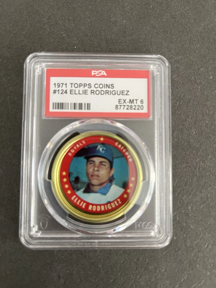 Moneda Topps 1971 #124 Ellie Rodriguez ¡PSA 6!!  Foto 1 de 2