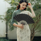 Vintage Chinese Folding Fan for Men/Women - Black