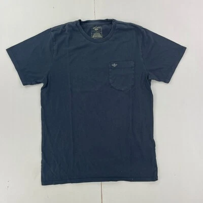 Camiseta Dockers azul medio para hombre cuello redondo manga corta pequeño bo... - Imagen 1 de 4