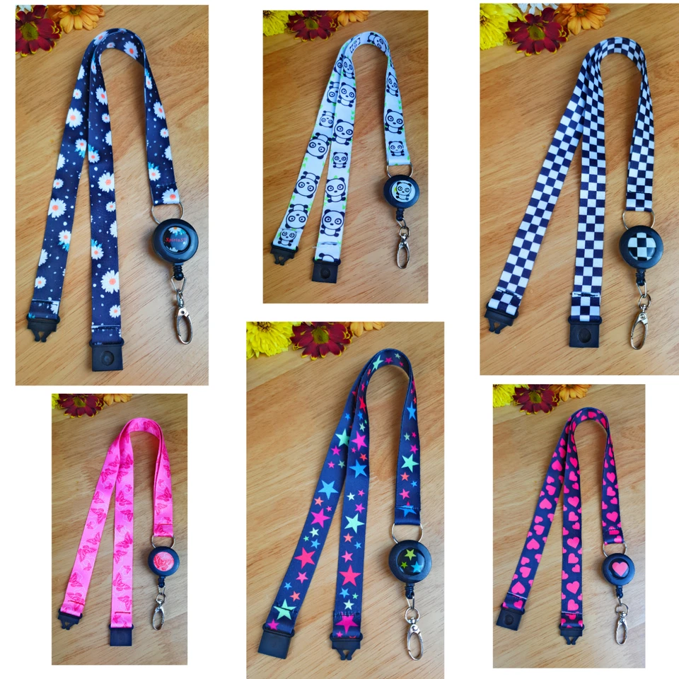 SpiriuS Retractable Reel yoyo Lanyard Neck Strap ID Badge Holder KEY CHAIN