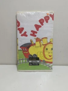 Vintage Tootle Train Paper Party Table Cover Contempo 54 X 104 Birthday Decor - Picture 1 of 3