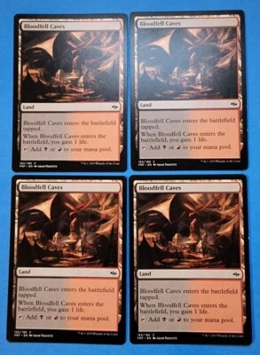 4x Bloodfell Caves Fate Reforged 2015 Mtg Magic Gathering Card Dual Land 165 - Image 1 of 4