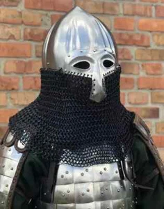 Mittelalter Ritter Nikolskoe Helm Kampfrüstung 18 Gauge Geschenk - Bild 1 von 6