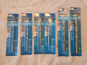 CENTURY Drill & Tool Letter Drill Bits Tungsten High Speed Steel Various Sizes - Picture 1 of 9