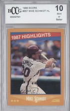 1988 Score Mike Schmidt #657 BCCG Mint HOF