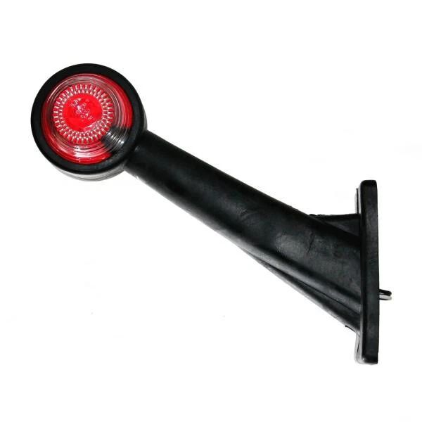 2x Anhänger Leuchte Peitsche Markierung 12V Begrenzungsleuchte Rot Weiß 45° Neu - Bild 1 von 1