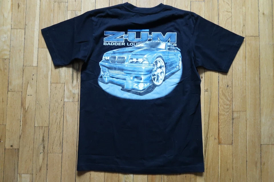 Camiseta vintage Zum Speed para hombre mediana negra Y2K BMW E36 coche Badder más fuerte más rápida Foto 1 de 4