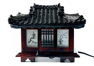 KOREANISCHE TRADITIONSLAMPE S Größe Nr. 2, GEFLIESTE DACHHAUS DESIGN, ANTIKE LAMPE - Bild 1 von 8