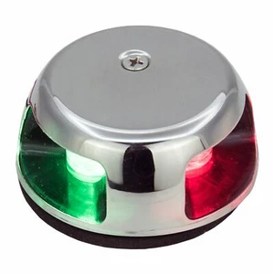 12V Bi-Color BowL ED Light Red Green Combination Marine Boat Navigation Light 3W - Picture 1 of 4