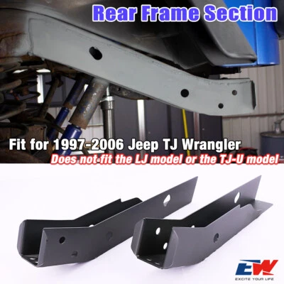 For 1997-2006 Jeep Wrangler TJ Frame Rust Repair Rear Frame Section LH & RH NEW - Image 1 of 4