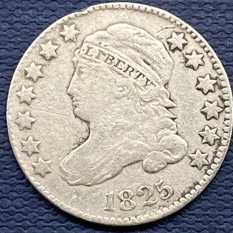 1825 Capped Bust Dime 10c Better Grade F - VF Details #54607 Cover