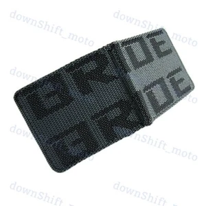 Custom Leather Seat Gradation S Stitched BRIDE Racing Fabric Men Wallet Bifold - Picture 1 of 8