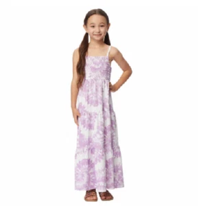 NEW 32 Degrees Cool Youth Girls Smocked Maxi Dress Size Medium - Picture 1 of 2
