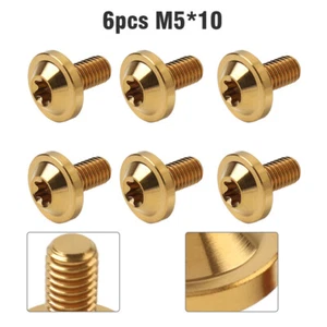 6pcs Titanschrauben M5 Truss-Torx-Schrauben M5 x 10 mm für Fahrrad-Motorrad - Picture 1 of 12