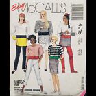 Haut/jupe/pantalon vintage en tricot McCall's motif #4018 taille Petit non coupé
