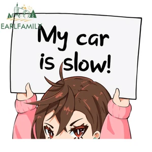 EARLFAMILY 5.1" Momo Ayase My Car Is Slow Peeker Anime Car Stickers Vinyl Decals - Bild 1 von 4
