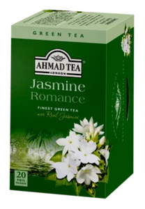 Jasmine Romance Green Foiled Tea Bags 20 CT 1 case ( 6 x 20 =120 CT ) NEW - Picture 1 of 1
