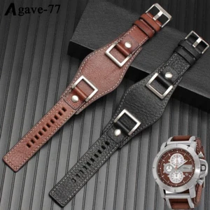 24 mm Echtlederarmband für Fossil JR1157 JR1156 Armbanduhrband braun/schwarz - Bild 1 von 13