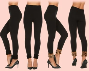 Connection 18inc Black Seamless Fleece Lined Leggings You Choose Style & Size - Picture 1 of 5