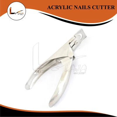 ACRYLIC NAILS CUTTER FAKE FALSE NAIL EDGE ART TIP SLICER TRIMMER CLIPPER Foto 1 de 4