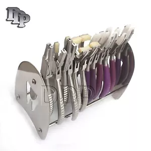 NEW PREMIUM GRADE SET OF 12 EACH OPTICIAN ! OPTICAL PLIERS,EYEGLASSES TOOL SET - Picture 1 of 3