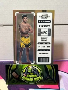 2023 CHRONICLES CONTENDERS OPTIC UFC BRONZE GILBERT BURNS 33/99 - MINT CONDITION - Picture 1 of 2