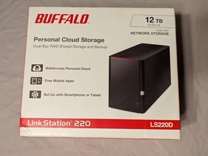BUFFALO - NAS LinkStation 220 12 To - Stockage Cloud - Maison/Bureau - Disque dur inclus - Photo 1/7