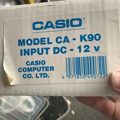 Casio Model CA-K90 CAR ADAPTOR TV3000 TV6500 TV7500 TV3100 TV8500 Box FREEPOST - Image 1 of 4