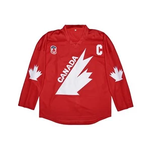 Youth 99 Gretzky Hockey Jersey 1991 Team Canada Ice Hockey Jersey Stitched Red - Picture 1 of 2