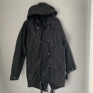 Rocawear Men’s Black Hoodie Parka Jacket Size S - Picture 1 of 4