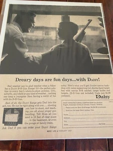 Vintage 1967 Daisy BB Guns Dreary Days Are Fun Days Anzeige - Bild 1 von 1