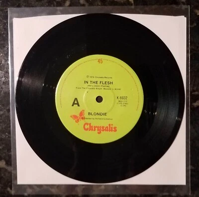 Blondie 1977 GREEN AUSTRALIA 7" 45 In The Flesh / Man Overboard K-6932 EX++ - Image 1 of 4