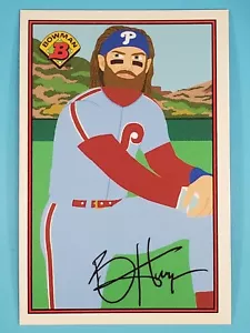 2021 Topps '89 Bowman x Keith Shore Bryce Harper Philadelphia Phillies #12 - Picture 1 of 2
