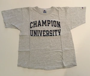 Vintage 1990's Champion University Grey Men's XL Single Stitch T-Shirt RARE - Picture 1 of 3