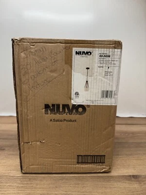 Mini colgante Nuvo Lighting 60/5898 luz única, bronce caoba Foto 1 de 2