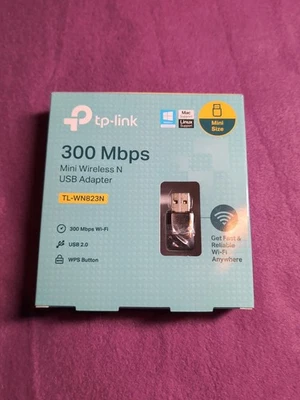 TP-Link (TL-WN823N) USB 2.0 300 Mbps Funkadapter, Neu - Bild 1 von 2