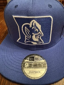 Duke Blue Devils Blue & White New Era 9 Fifty SnapBack Cap Brand New - Picture 1 of 6