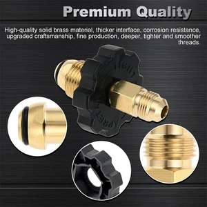 Kit adaptador de cilindro de propano POL con accesorios de varios tamaños para tanques de dos etapas - Imagen 1 de 11