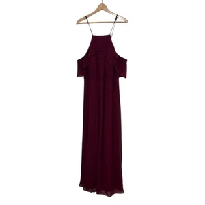 Abito damigella donna 2X grigio uccellino cabernet chiffon matrimonio autunno inverno - Foto 1 di 12