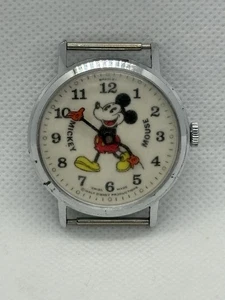 Vintage Disney Bradley Mickey Mouse Pie Eyed Swiss Uhr 62 sehr guter Zustand - Bild 1 von 11