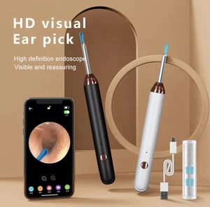 Telecamera Endoscopio Rimozione Cerume Orecchio Wireless USB C Con Cucchiaio - Imagen 1 de 7